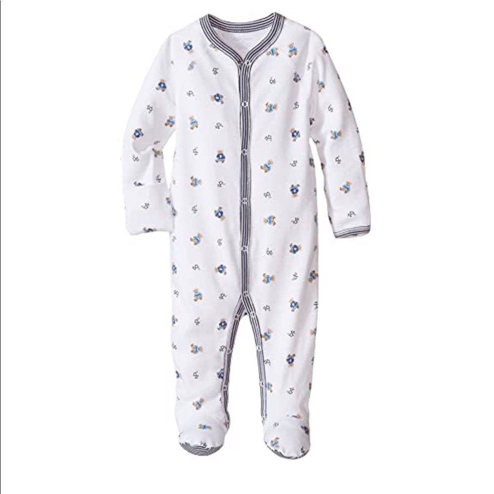Ralph Lauren Teddy Bear Footed One Piece